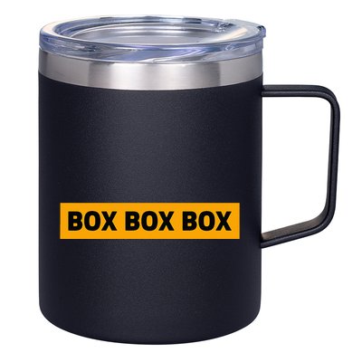 Box Box Box Formula Racing Radio Pit Box Box Box 12oz Stainless Steel Coffee Mug