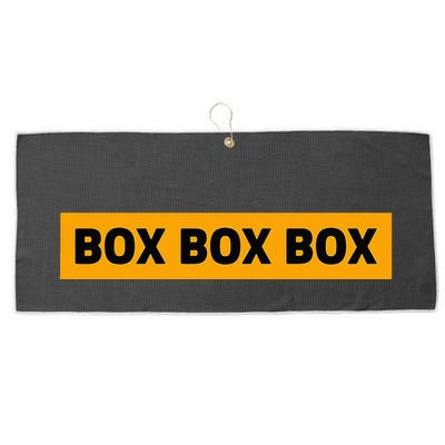 Box Box Box Formula Racing Radio Pit Box Box Box Large Microfiber Waffle Golf Towel