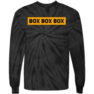 Box Box Box Formula Racing Radio Pit Box Box Box Tie-Dye Long Sleeve Shirt