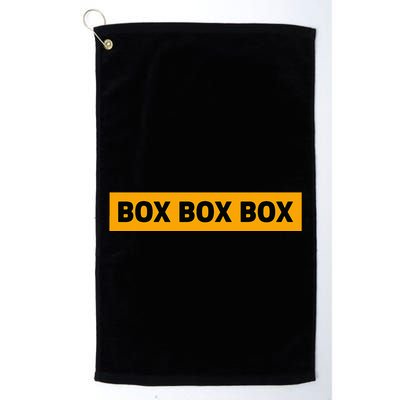 Box Box Box Formula Racing Radio Pit Box Box Box Golf Towel