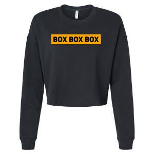 Box Box Box Formula Racing Radio Pit Box Box Box Cropped Pullover Crew