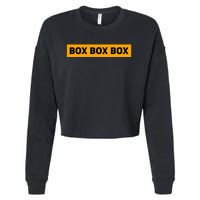 Box Box Box Formula Racing Radio Pit Box Box Box Cropped Pullover Crew