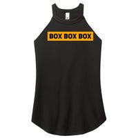 Box Box Box Formula Racing Radio Pit Box Box Box Women's Perfect Tri Rocker Tank