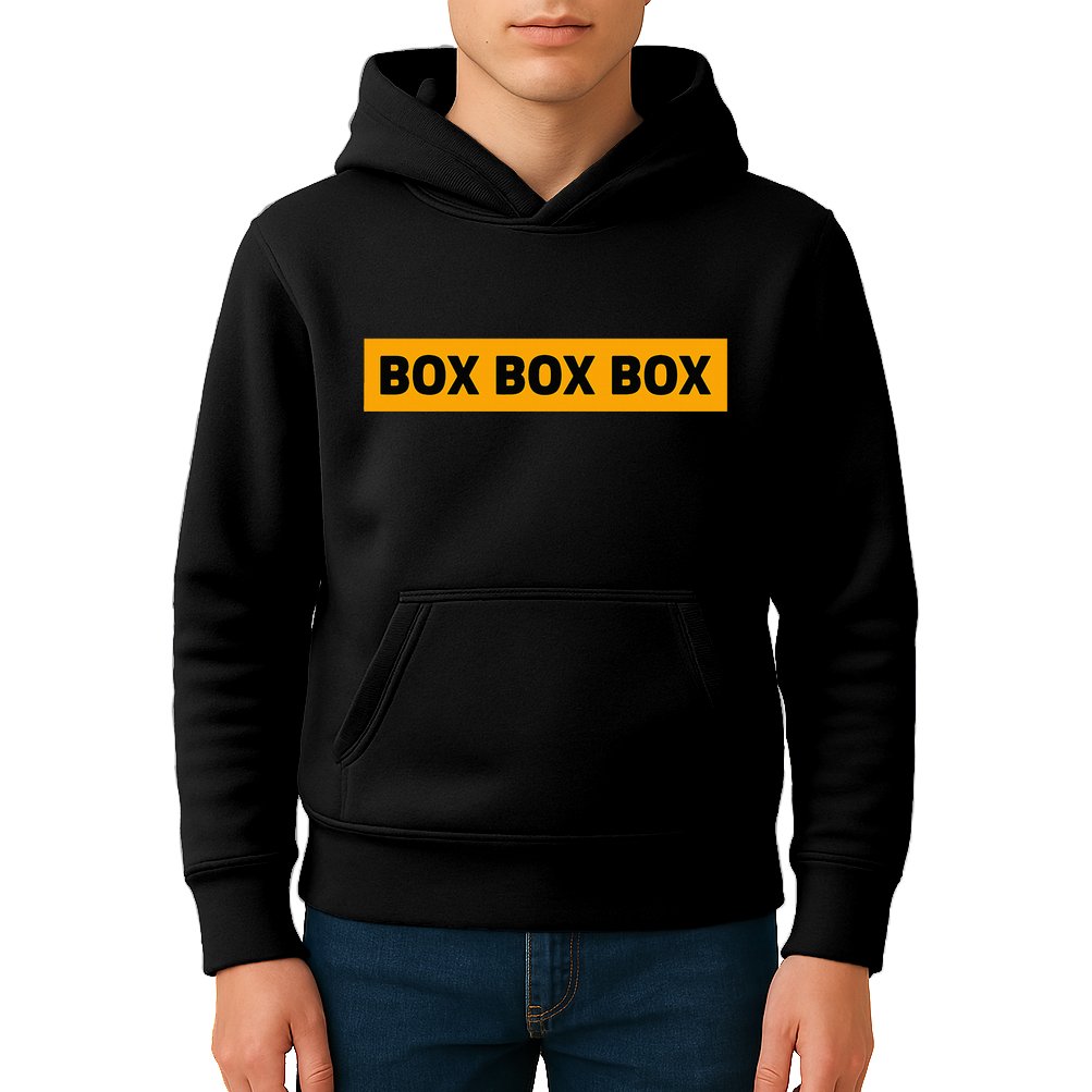 Box Box Box Formula Racing Radio Pit Box Box Box Kids Hoodie