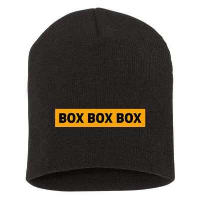 Box Box Box Formula Racing Radio Pit Box Box Box Short Acrylic Beanie