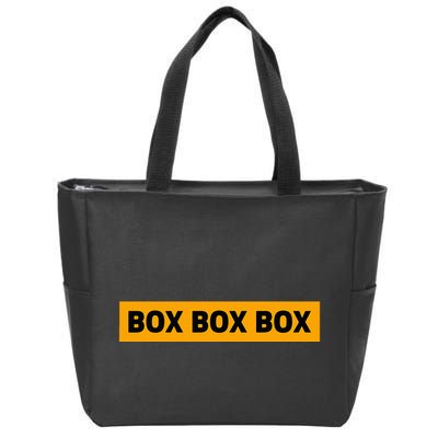 Box Box Box Formula Racing Radio Pit Box Box Box Zip Tote Bag