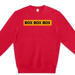 Box Box Box Formula Racing Radio Pit Box Box Box Premium Crewneck Sweatshirt