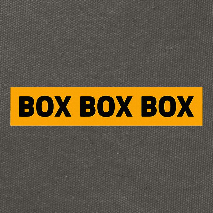 Box Box Box Formula Racing Radio Pit Box Box Box Cotton Canvas Backpack
