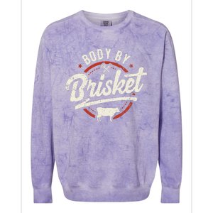 Body By Brisket Backyard Cookout BBQ Grill Colorblast Crewneck Sweatshirt