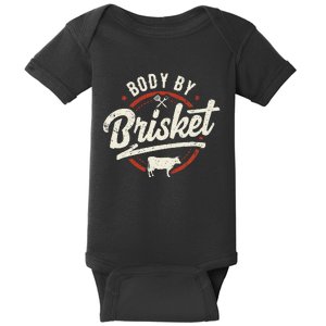 Body By Brisket Backyard Cookout BBQ Grill Baby Bodysuit