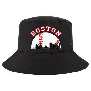 Boston Baseball Boston MA Cityscape BOS Skyline Cool Comfort Performance Bucket Hat