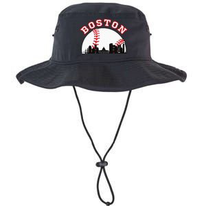 Boston Baseball Boston MA Cityscape BOS Skyline Legacy Cool Fit Booney Bucket Hat