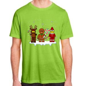 Block Brick Building Figure Christmas Master Builder Kids Adult ChromaSoft Performance T-Shirt