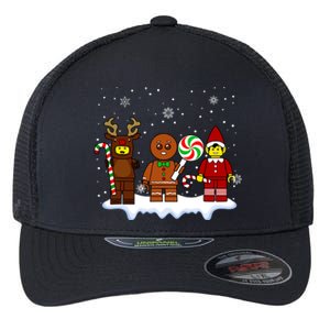 Block Brick Building Figure Christmas Master Builder Kids Flexfit Unipanel Trucker Cap