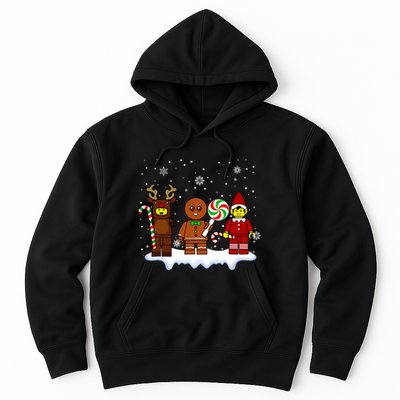 Block Brick Building Figure Christmas Master Builder Kids Hoodie