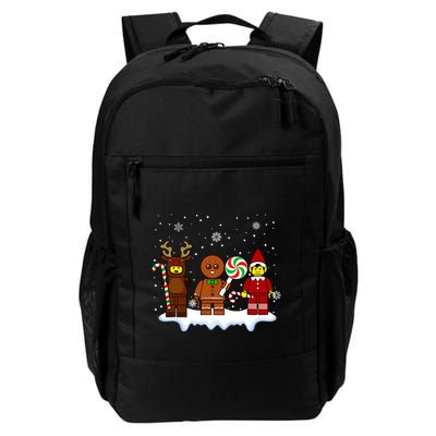 Block Brick Building Figure Christmas Master Builder Kids Backpack