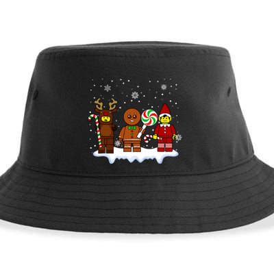 Block Brick Building Figure Christmas Master Builder Kids Sustainable Bucket Hat