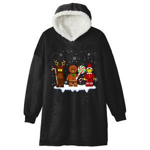 Block Brick Building Figure Christmas Master Builder Kids Hooded Wearable Blanket