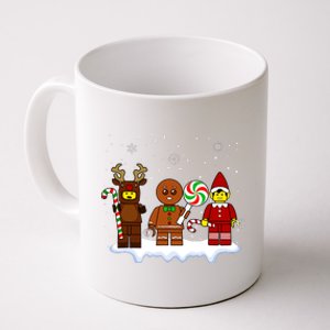 Block Brick Building Figure Christmas Master Builder Kids Coffee Mug