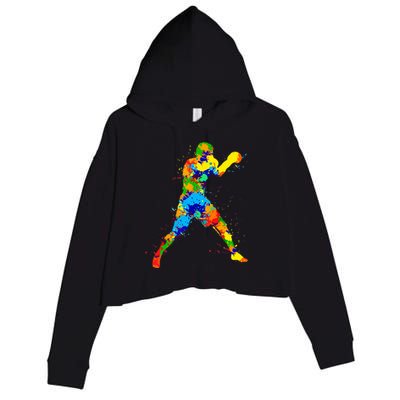 Boxing Boxer Boys Crop Fleece Hoodie