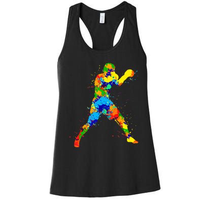 Boxing Boxer Boys Women's Racerback Tank