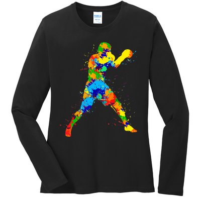 Boxing Boxer Boys Ladies Long Sleeve Shirt