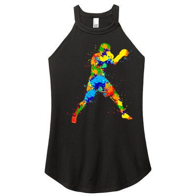 Boxing Boxer Boys Women’s Perfect Tri Rocker Tank