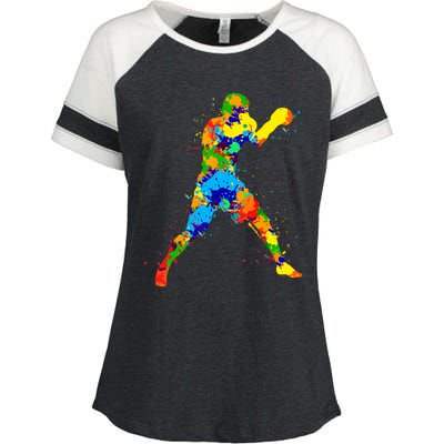 Boxing Boxer Boys Enza Ladies Jersey Colorblock Tee