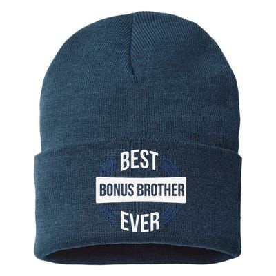 Best Bonus Brother Ever Sustainable Knit Beanie