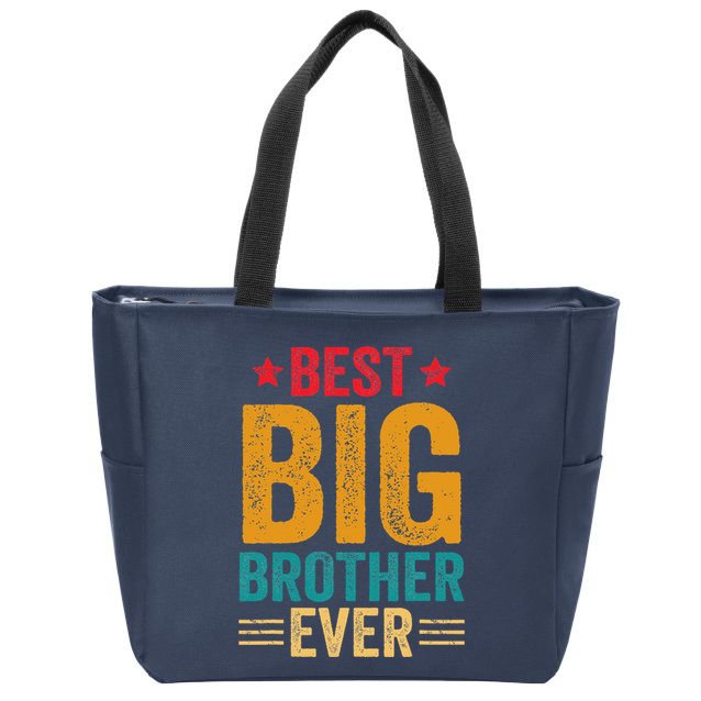 Best Big Brother Ever Big Brother Zip Tote Bag