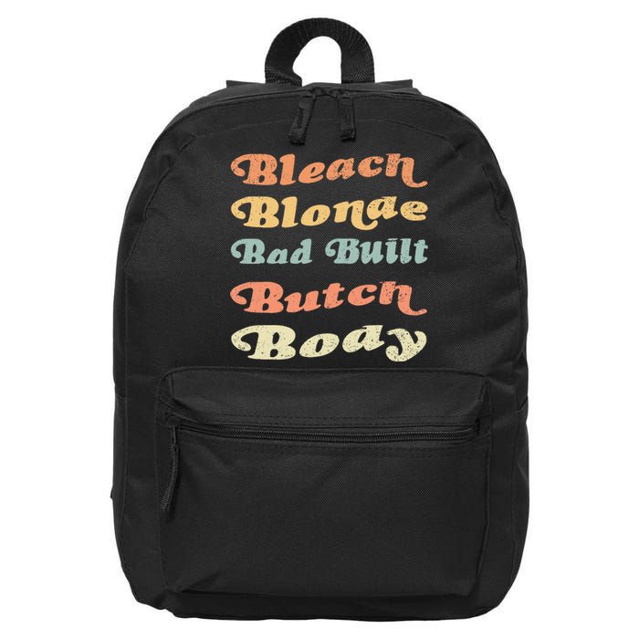 Bleach Blonde Bad Built Butch Body 16 in Basic Backpack