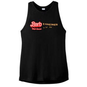 Barbenheimer Bar Bie Movie Oppenheimer Ladies PosiCharge Tri-Blend Wicking Tank