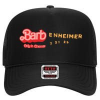 Barbenheimer Bar Bie Movie Oppenheimer High Crown Mesh Back Trucker Hat