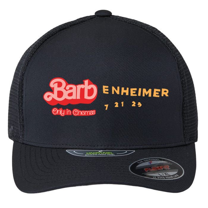 Barbenheimer Bar Bie Movie Oppenheimer Flexfit Unipanel Trucker Cap