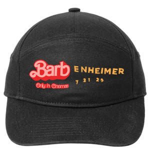 Barbenheimer Bar Bie Movie Oppenheimer 7-Panel Snapback Hat