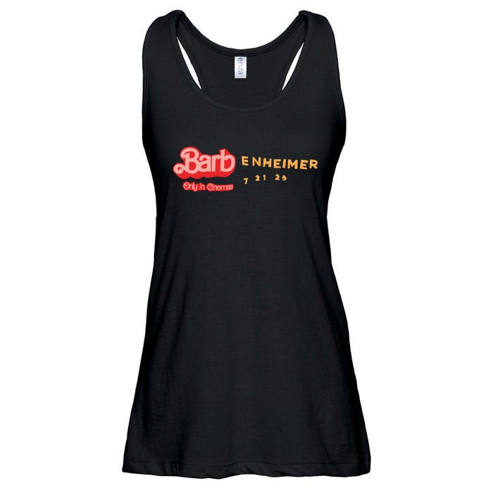 Barbenheimer Bar Bie Movie Oppenheimer Ladies Essential Flowy Tank