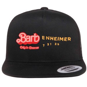 Barbenheimer Bar Bie Movie Oppenheimer Flat Bill Trucker Hat