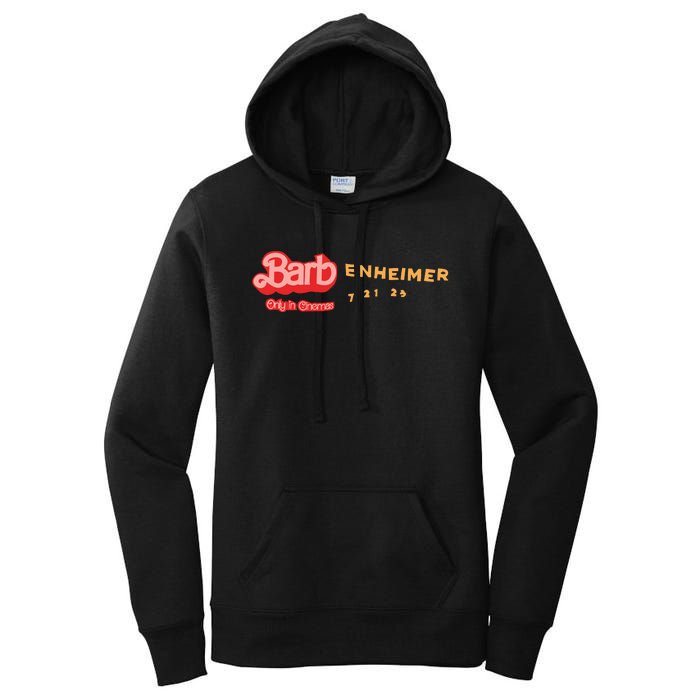 Barbenheimer Bar Bie Movie Oppenheimer Women's Pullover Hoodie