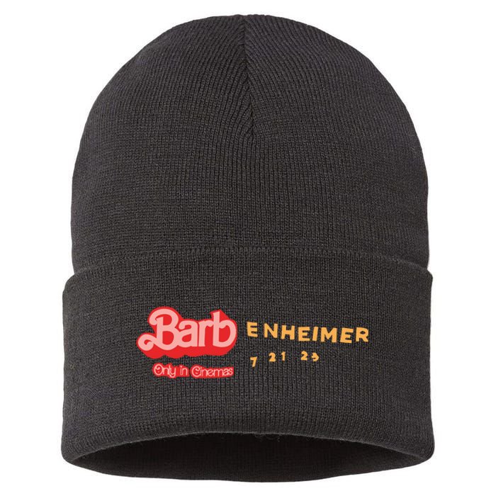 Barbenheimer Bar Bie Movie Oppenheimer Sustainable Knit Beanie