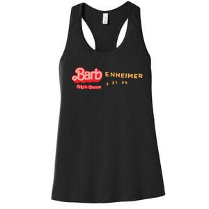 Barbenheimer Bar Bie Movie Oppenheimer Women's Racerback Tank