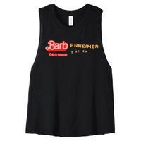 Barbenheimer Bar Bie Movie Oppenheimer Women's Racerback Cropped Tank