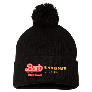 Barbenheimer Bar Bie Movie Oppenheimer Pom Pom 12in Knit Beanie