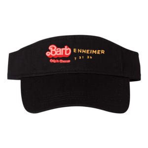 Barbenheimer Bar Bie Movie Oppenheimer Valucap Bio-Washed Visor