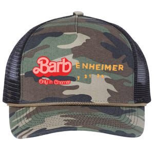 Barbenheimer Bar Bie Movie Oppenheimer Retro Rope Trucker Hat Cap