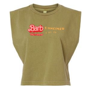 Barbenheimer Bar Bie Movie Oppenheimer Garment-Dyed Women's Muscle Tee