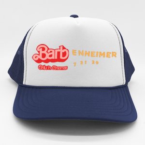 Barbenheimer Bar Bie Movie Oppenheimer Trucker Hat