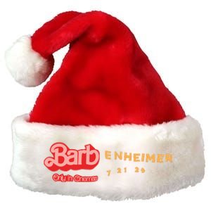 Barbenheimer Bar Bie Movie Oppenheimer Premium Christmas Santa Hat