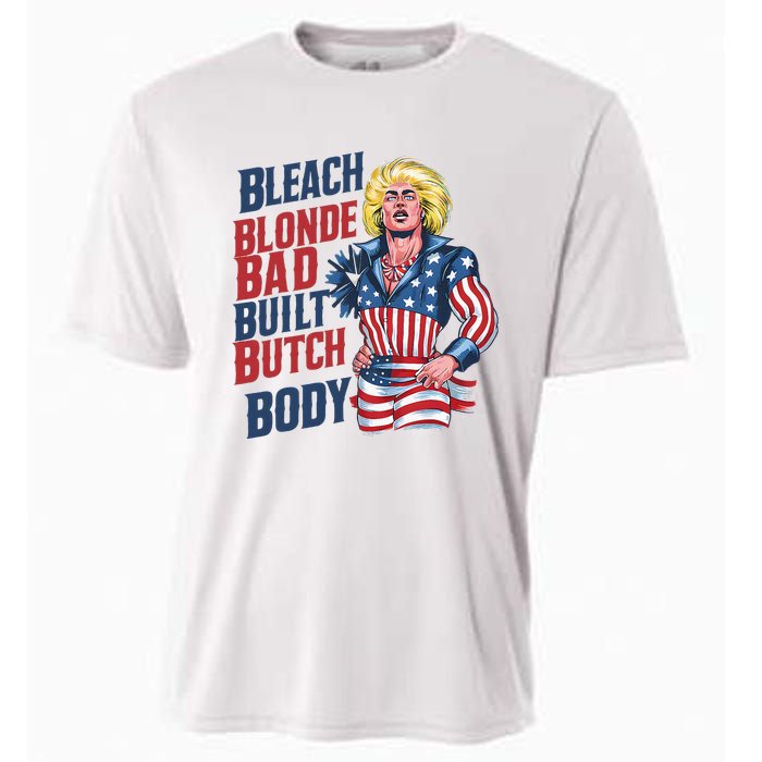 Bleach Blonde Bad Built Butch Body Cooling Performance Crew T-Shirt