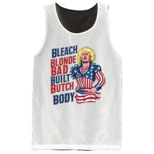 Bleach Blonde Bad Built Butch Body Mesh Reversible Basketball Jersey Tank