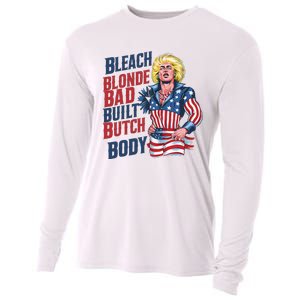 Bleach Blonde Bad Built Butch Body Cooling Performance Long Sleeve Crew